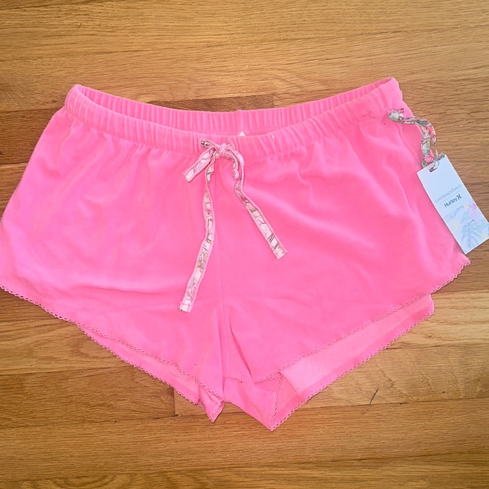 Love shack fancy X Hurley terry cloth shorts